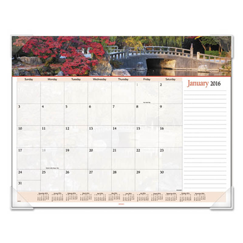 Landscape Panoramic Desk Pad, 22" X 17", Landscapes, 2025