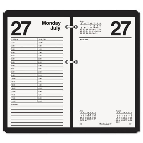 Large Desk Calendar Refill, 4 1/2" X 8", White, 2025