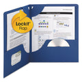 Lockit Twin-Pocket Folders, Letter, Box of 25