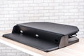 Level Up Corner Pro – Standing Desk Converter (Black)