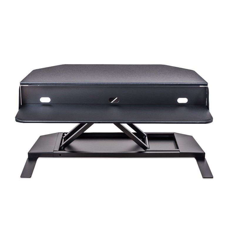 Level Up Corner Pro – Standing Desk Converter (Black)