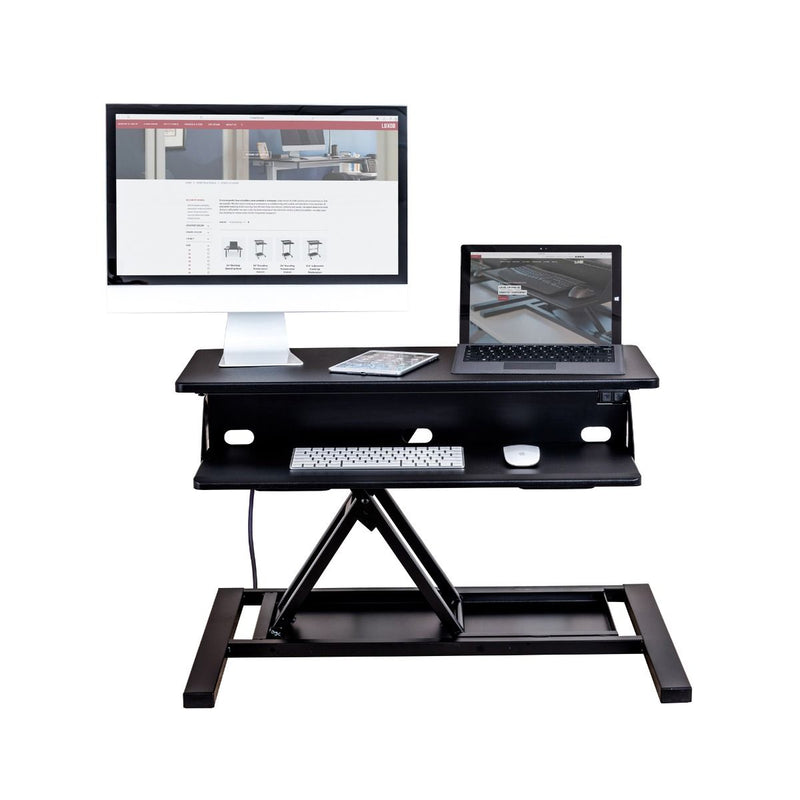 Electric Level Up Pro 32 Standing Desk Converter, Black