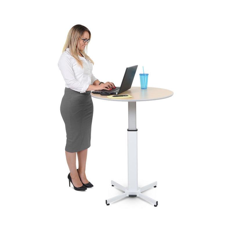 Pneumatic Adjustable Round Pedestal Table