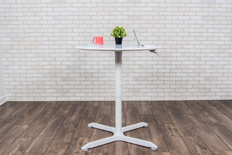 36" Pneumatic Height Adjustable Round Café Table
