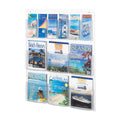 6 Magazine and 6 Pamphlet Acrylic Combination Wall Display