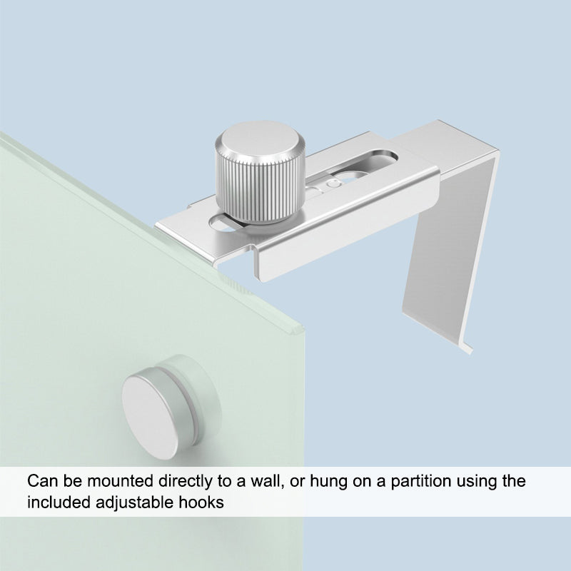 25 White Cubicle Clips - Fabric Panel Hooks For Office Partitions, Bulletin Boards, Notes, Photos, Memo Holders