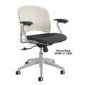 Manager Chair w/ Black Upholstered Seat