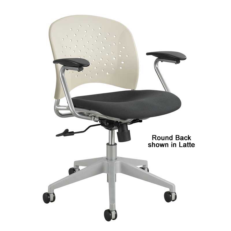 Manager Chair w/ Black Upholstered Seat