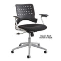 Manager Chair w/ Black Upholstered Seat