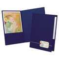 Monogram Executive Twin-Pocket Folders, Letter, Pack of 4