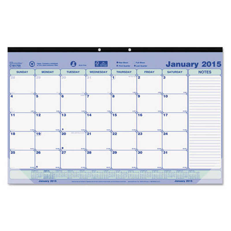 Monthly Desk Pad Calendar, 2024