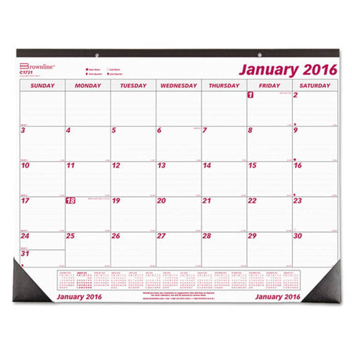 Monthly Deskpad Calendar, Chipboard, 22" X 17", 2024