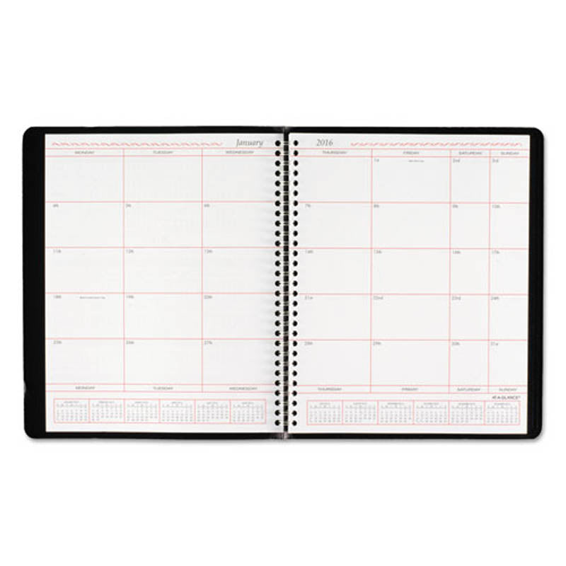 Monthly Planner In Business Week Format, 8" X 10", White, 2024