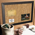 Natural Cork Bulletin Boards, Black Frame