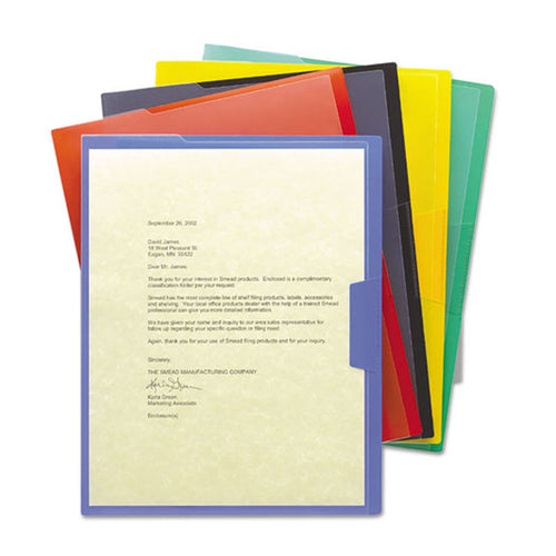 Opaque Poly Project Jackets, Letter (pack of 5), Assorted