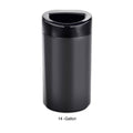 Open Top Trash Can, Black