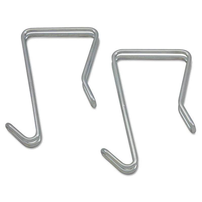 Partition Garment Hook (pack of 2), Silver