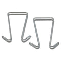 Partition Garment Hook (pack of 2), Silver