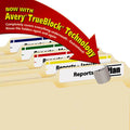 Permanent File Folder Labels w/ TrueBlock, 2/3" x 3 7/16"
