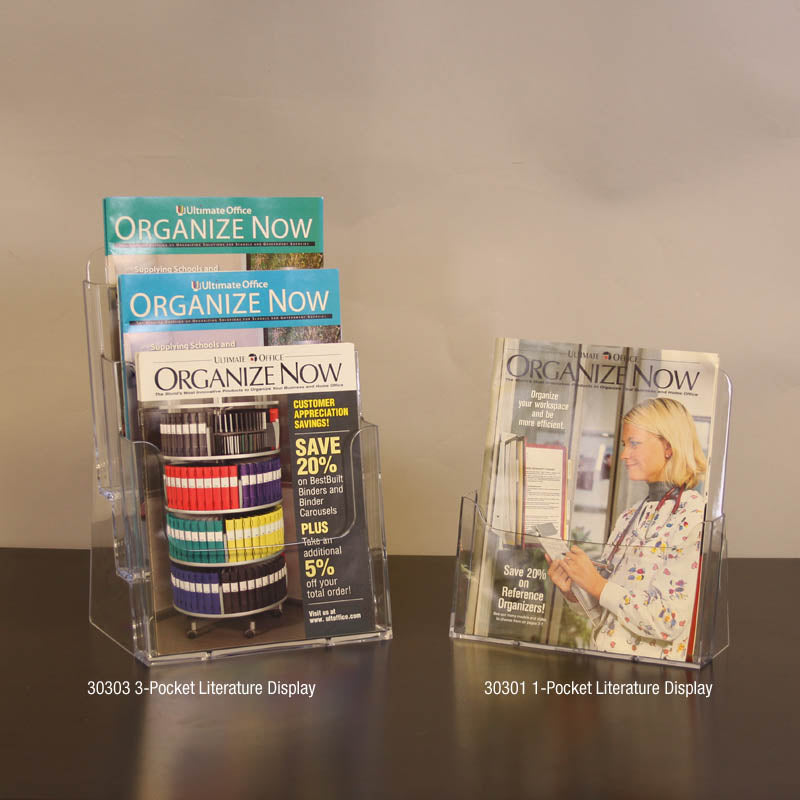 1-Pocket Acrylic Countertop Literature Display
