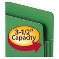 Poly Drop/Front Expanding File Pockets, 3 1/2" Expansion (box of 4), Assorted