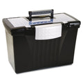 Portable File Box w/ Organizer Lid, 14 1/2"w x 10 1/2"d x 12"h, Letter/Legal