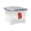 Portable File Tote w/ Locking Handles, 18 1/2"w x 14 1/4"d x 11 3/4"h, Letter/Legal