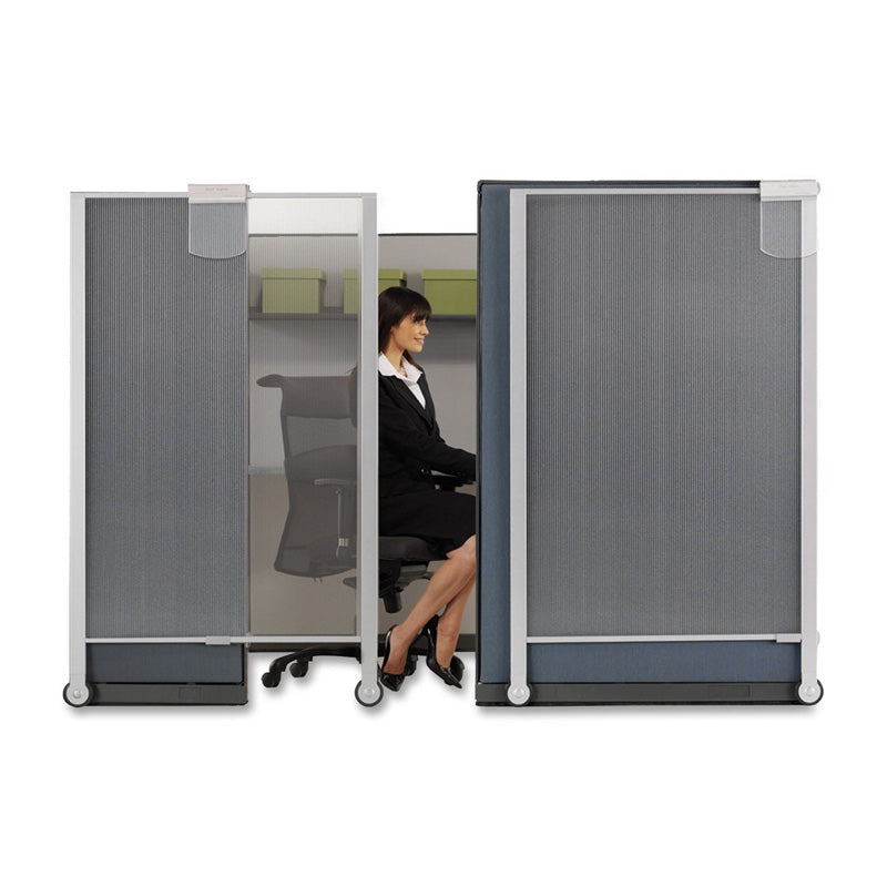 Premium Workstation Privacy Screen Translucent Slvr | Ultimate Office