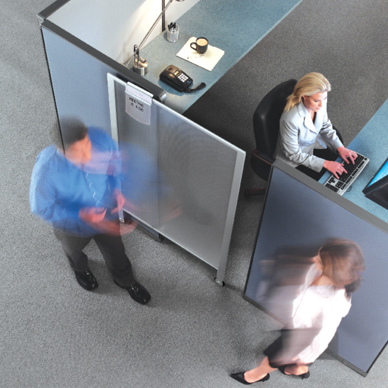 Premium Workstation Privacy Screen Translucent Slvr | Ultimate Office