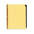 Preprinted Leather Tab Dividers w/ Reinforced Binding Edge, A-Z, Letter (set of 25)
