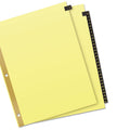 Preprinted Leather Tab Dividers w/ Reinforced Binding Edge, 1-31, Letter (set of 31)