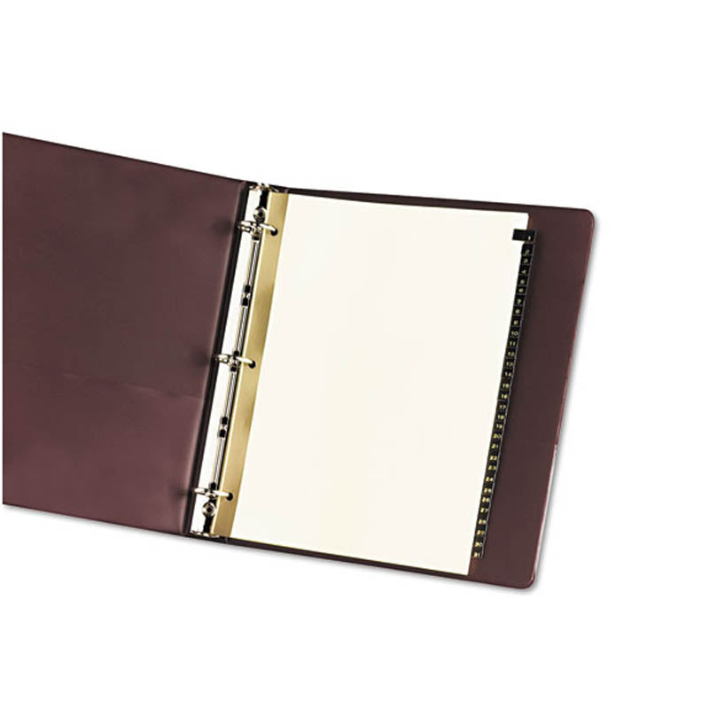 Preprinted Leather Tab Dividers w/ Reinforced Binding Edge, 1-31, Letter (set of 31)