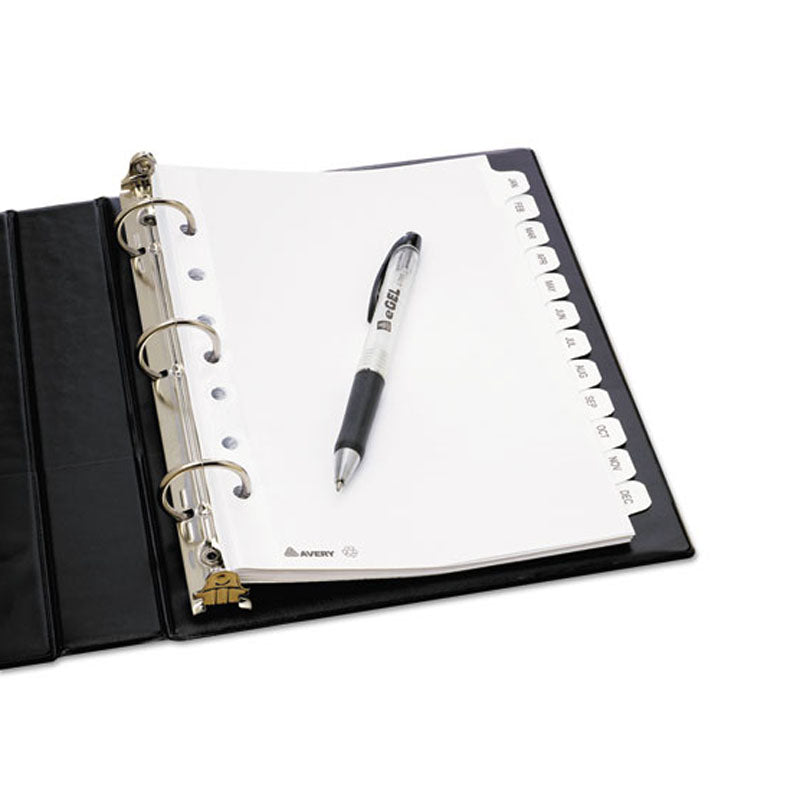 Notebook with Tabs, Black