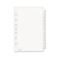 Preprinted Tab Dividers w/ Black & White Tabs, Jan-Dec, 5 1/2" x 8 1/2", White (set of 12)