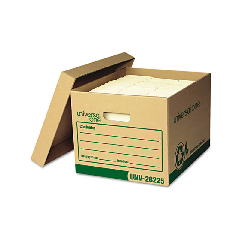 Professional Grade Heavy-Duty Storage Boxes, Letter/Legal, 12"w x 15"d x 10"h (set of 12)