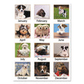 Puppies Monthly Desk Pad Calendar, 22" X 17", 2024