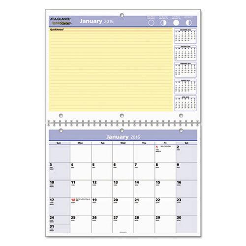 Quicknotes Desk/wall Calendar, 11" X 8", 2025