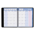 Quicknotes Weekly/Monthly Appointment Book, Black/Pink, 2024