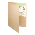 Recycled Twin-Pocket Folders, Letter, Box of 25