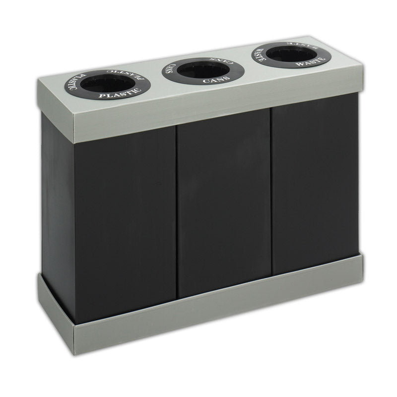 Recycling Can, 28-Gallons Each, Black