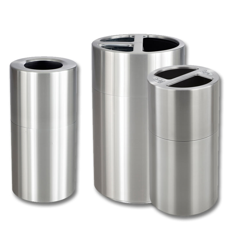 Recycling/Trash Can, Stainless Steel