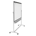 Reversible Magnetic Mobile Whiteboard/Flipchart w/ Graphite Frame