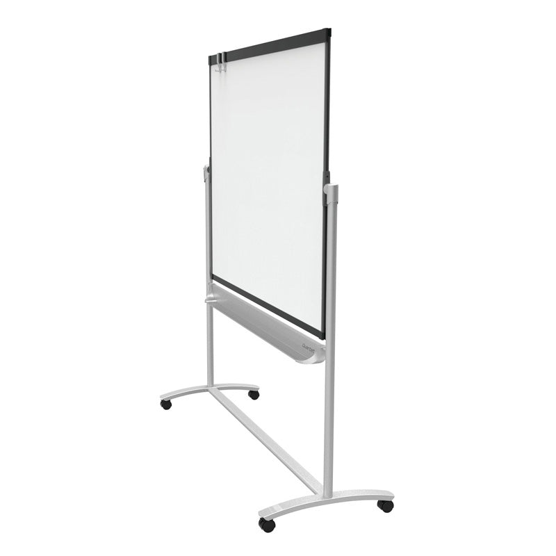 Reversible Magnetic Mobile Whiteboard/Flipchart w/ Graphite Frame