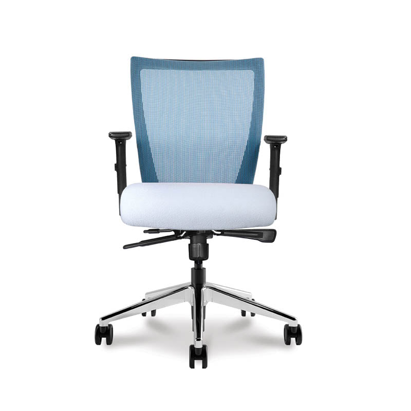 Run Mesh Back Conference Chair w/Swivel Tilt Control & 1-Position Lock, Loop Arms and Aluminum Base