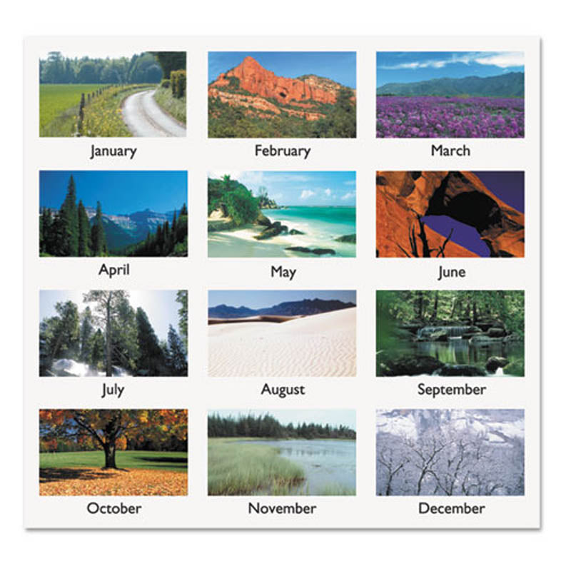 Scenic Monthly Wall Calendar, 2022