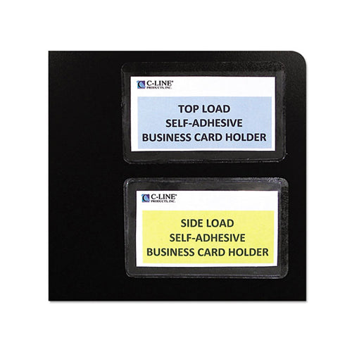 Self-Adhesive Business Card Holders (pack of 10), Clear