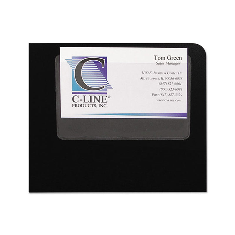 Self-Adhesive Business Card Holders (pack of 10), Clear