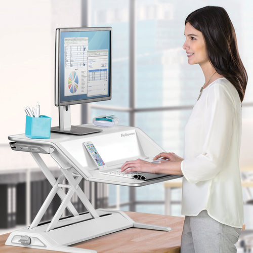 Sit/Stand Desktop Workstation, 32 3/4"w x 24 3/4"d