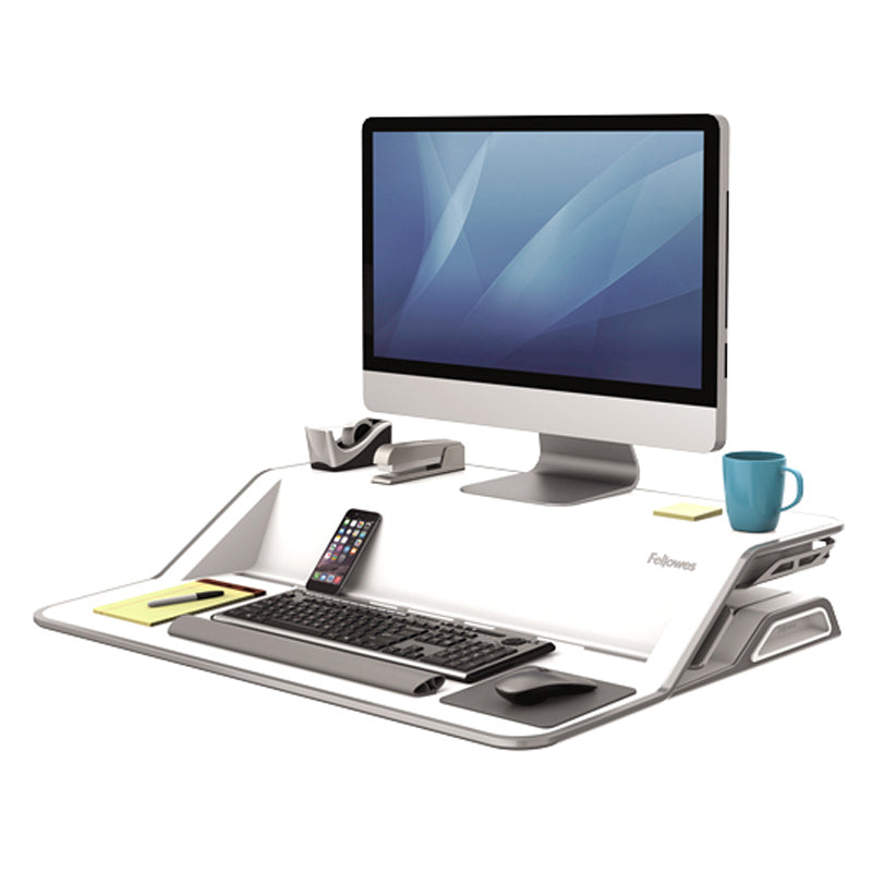 Sit/Stand Desktop Workstation, 32 3/4"w x 24 3/4"d