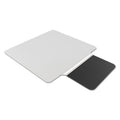 Sit or Stand Mat for Carpeting or Hard Floors, Clear w/ Black